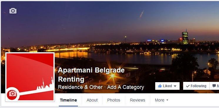 Facebook stranica Belgraderenting