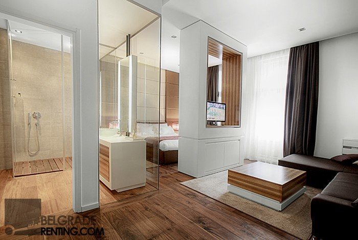 View on the bathroom - Apartment Laura Belgrade